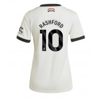 Maglia Calcio Manchester United Marcus Rashford #10 Terza Divisa Donna 2024-25 Manica Corta